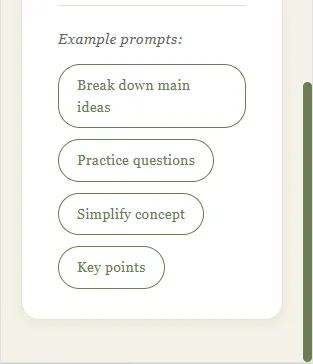 Solution Extension - Example Prompts